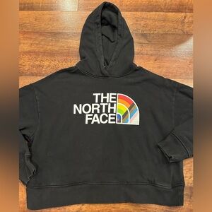 The North Face Women's Pride Rainbow Pullover Hoodie Size Large Black Queer